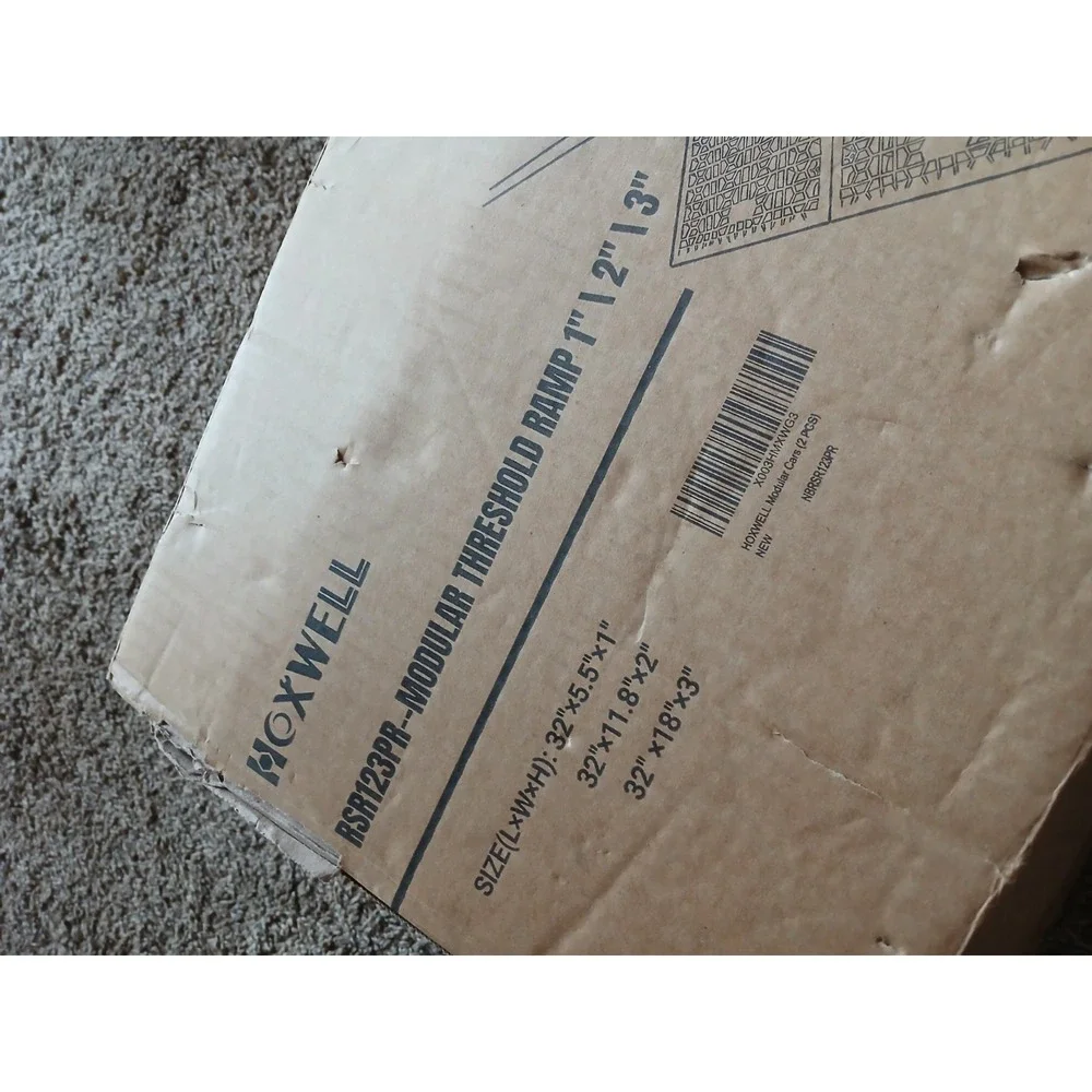 Modular Threshold Ramps for Doorways,‎ 3 Inch Height Wheelchair Ramps 3000 Pound